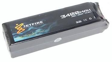JetFire 14.8V 3400mAh 40C Li-Po 4S Batareya Yüksək cərəyan tələb edən