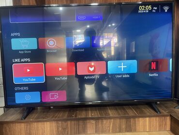 televizor işlenmiş: Ficher 127ekran Led smart Tv YouTube Daxılı krosnu Ideal vezıyyetde