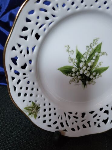 Ostalo posuđe: Tanjir nov dekorativni Schumann 1945g+ Nemacka. Porcelanski — 3