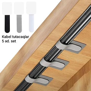 Masaüstü dəstlər: Kabel tutacaqlar – 5 əd. set - Öz-özünə yapışan quruluş: Neylon — 1