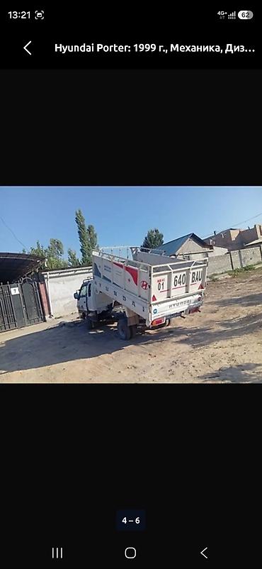 мини самосвалы: Hyundai Porter, 1999 г., дизель, механика. Малотоннажный самосвал. - — 6