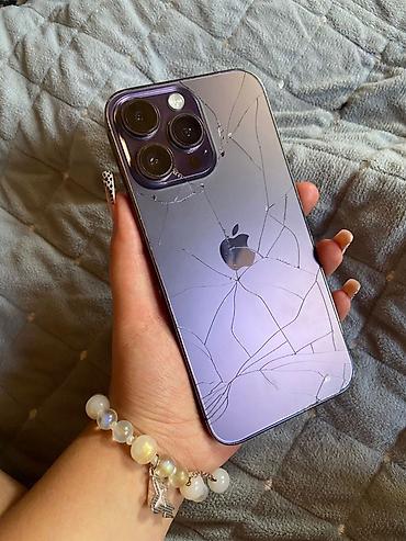 gen: IPhone 14 Pro, 256 GB, Deep Purple, Qırıq — 4