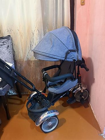 Velosipedlər: Uşaq üçtəkərli velosiped-araba (trike) keyfiyyetli mohkem kolyaska — 2