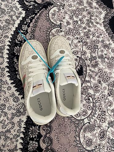 Кроссовки и спортивная обувь: Мужские кроссовки, 41, 41.5, 42, Gucci, Новый, цвет - Бежевый — 5