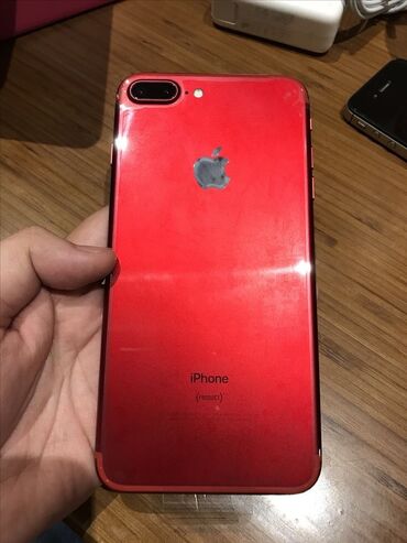 apple 6 plus: IPhone 8 Plus, Б/у, 64 ГБ, Красный, Защитное стекло, Чехол, 100 %