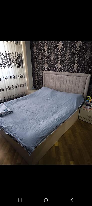 Мебель: Yataq otağı mebel dəsti Tərkibi: - Cüt nəfərlik çarpayı – yumşaq — 1