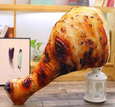 ткань бязь: Декоративная подушка - Орлеанская куриная ножка. Её длина 70 см. Супер