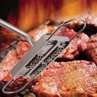 Sve za roštilj: BBQ žigosalica za meso sa zamenjivim slovima - Alat za — 7