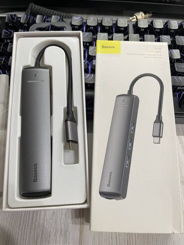 колесо для чемодана: 🔌 Baseus GN33A2 "Mechanical Eye" 6‑в‑1 USB‑C HUB Docking Station 🌟 📦