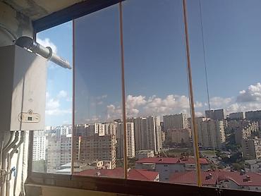 balkon meheccerleri: 5 hissəli qəhvəyi cam balkon satılır 📐 Ölçü: 1.75 m hündürlük × 2.70 — 3