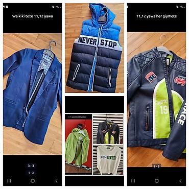 Uşaqlar üçün digər geyimlər: Uşaq/yeniyetmə geyim dəsti – 10, 11, 12 yaş üçün, hər geyim — 25