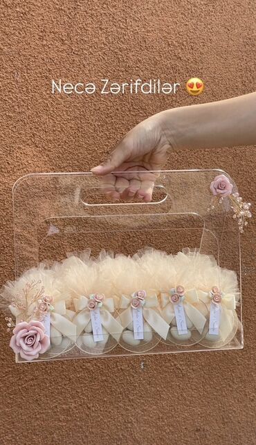 xonça qapılar: Nişan | 🎉 Ad günü | 👶 Xəstəxana çıxışı 🍬 Paylama konfetlər |