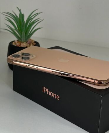 Apple iPhone: IPhone 11 Pro, Новый, 256 ГБ, Золотой, Защитное стекло, Чехол, Коробка, 95 %