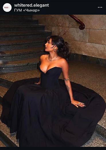 Вечерние платья: Вечернее платье, А-силуэт, Длинная модель, Полиэстер, Без рукавов, Корсет, M — 3