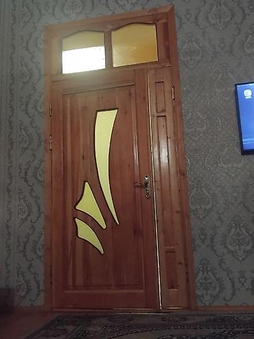 otax: Taxta otaq qapısı – dekorativ şüşəli model qiymetde endirim olacaq - — 1