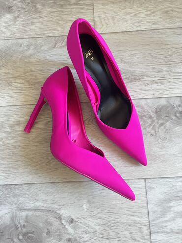 обувь zara: Туфли 39, цвет - Розовый