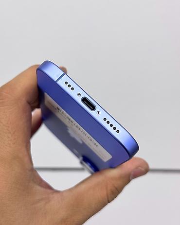 i3 4150: IPhone 16, Б/у, 128 ГБ, Синий, Защитное стекло, Чехол, Коробка, В рассрочку, 95 % — 4