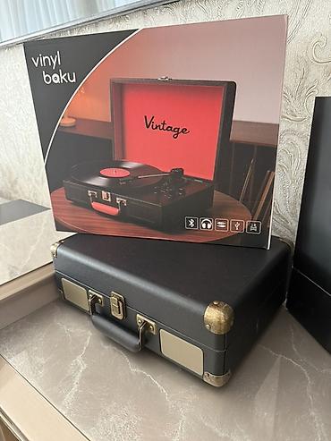 Vinyl Baku “Vintage” patefon/portativ qrammofon/plastinka pleyeri