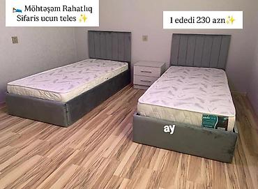 komodin: Yeni, Təknəfərlik çarpayı, Bazalı, Matras ilə, Siyirməsiz — 1