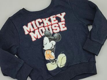 czarne jeansy boyfriend: Sweatshirt, Disney, 2-3 years, 92-98 cm, condition - Good