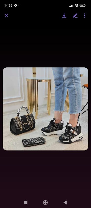 Women's Sneakers and athletic shoes: Bona, 40, bоја - Crna — 3