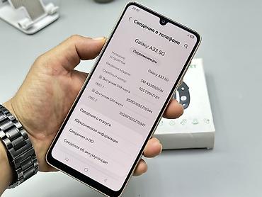 Уюлдук телефондор жана аксессуарлар: Samsung Galaxy A33 5G, Колдонулган, 128 ГБ, түсү - Ток сары, 2 SIM — 5