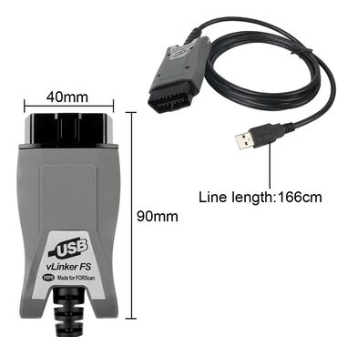Alati za automobile: Vgate vLinker FS USB OBD2 za Ford Mazda MS CAN HS CAN Auto — 13