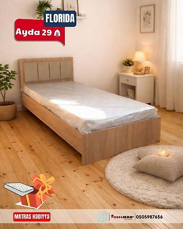 mebelman: Birnəfərlik, Bazalı, Pulsuz matras, Siyirməsiz, Türkiyə, Mat laminat — 4