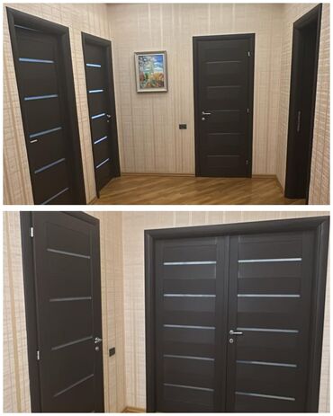 двери из мдф: 8 ədəd qapı satılırədədi 110₼. tutacaqları,çərçivəsi üzərində