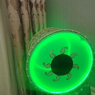 3v adapter: LED işıqlı zurna davulu - Korpus: klassik kəlləvi iplə bərkidilmiş — 1