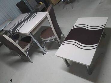 Setovi stolova i stolica: Sto - 80cm Metal noge Ploca univer Staklo 4mm stolica - metal - eko — 15