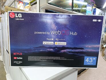 lg g7 цена в бишкеке: Телевизор LG 43', ThinQ AI, WebOS 5.0, Al Sound, Ultra Surround