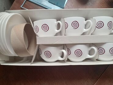 semra qab. qacaq instagram: Mətbəx qab-qacaq dəsti - Espresso/çay fincanları dəsti: 6 ədəd ağ