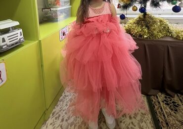 платье бандаж: Детское платье, цвет - Розовый, Новый