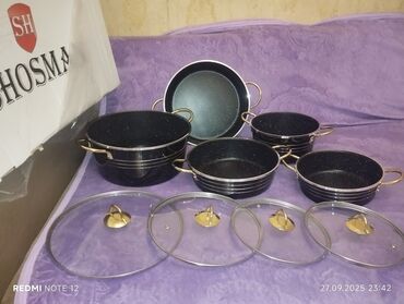 Tava-qazan dəstləri: 3 lu dest 55 tek 20 manat 32 sm derin tava 20m qapağı hər ikisinə -da lalafo.az — 3 Tava-qazan dəstləri: 3 lu dest 55 tek 20 manat 32 sm derin tava 20m qapağı hər ikisinə — 3