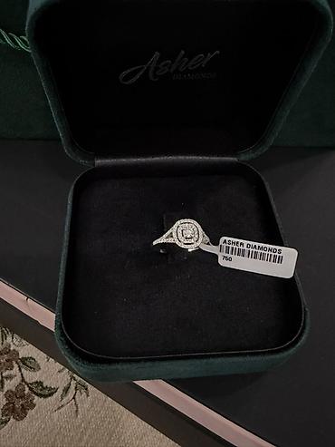 вакуумный колокол цена: Продаю кольцо Asher Diamonds 750 проба, белое золото,вставки — 1