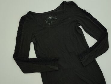 Bluzki: Bluza XS (EU 34), stan - Dobry, wzór - Jednolity kolor, kolor - Czarny
