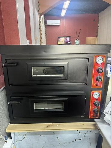 pizza peci: Ikiqat kameralı elektrik pizza/sobay tipli peç - İki müstəqil bişirmə — 1