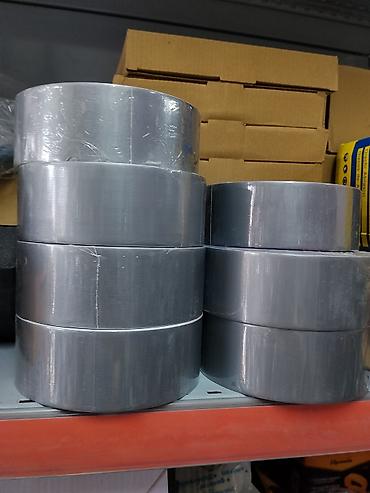 скотч: Универсальная армированная клейкая лента (duct tape), серебристая - — 1
