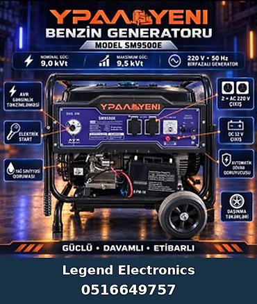 pec satilir: Elan başlığı: Benzin generatoru Урал, SM9500E, Benzin, 9 kVt, 220 V — 1