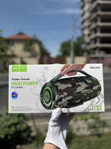 Динамики и колонки: Hoco HA4 mini Surge, беспроводная портативная колонка с подсветкой, 15