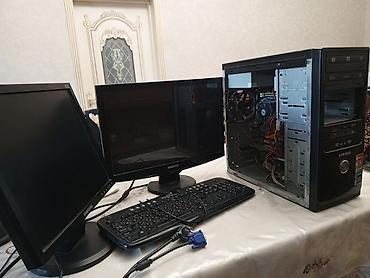 dvd manitor: Masaüstü kompüter dəsti Komponentlər: - HP sistem bloku (Intel — 3