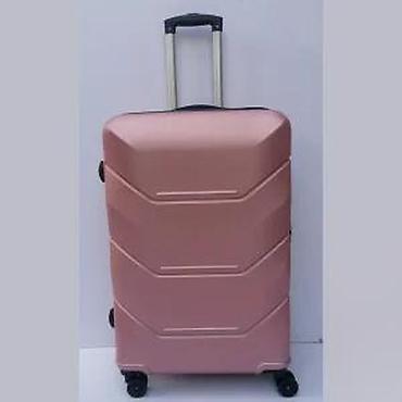 Putni koferi i torbe: Tvrdi kofer na točkiće – ružičasto-zlatni (rose gold) - Materijal — 11