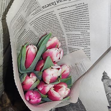 Букеты из живых цветов: Открыта бронь на тюльпаны оптом и розницу 2026 года к 8 марта — 5