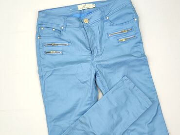 legginsy damskie plus size: Material trousers for women, size 2XL (EU 44)