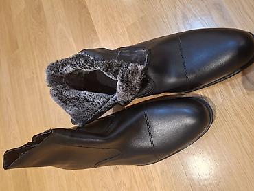 Ботинки: Məhsul: Qışlıq kişi ayaqqabısı (ankle boot) - Rəng: qara - Material — 1