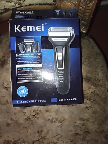 təraş maşını: Kemei KM-6558 3‑ü 1‑də elektrikli trimmer və ülgüc seti — 2