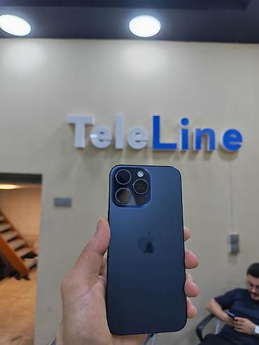 IPhone 15 Pro Max, 256 GB, Blue Titanium, Zəmanət, Simsiz şarj, Face ID lalafo.az -da IPhone 15 Pro Max, 256 GB, Blue Titanium, Zəmanət, Simsiz şarj, Face ID