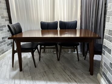 metbex ucun divan: Для кухни, Раскладной, Прямоугольный стол, 4 стула