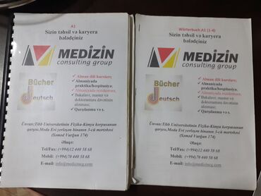 Alman dilini öyrənmək üçün MEDİZİN qrupunun dərslikləri dəst